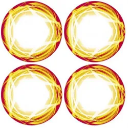 Xray XT8 Wheel Stickers Die-Cut Orange, X397351