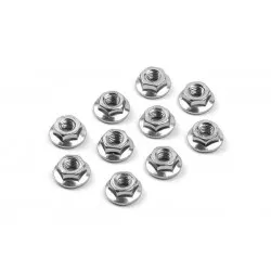 Nut M4 With Serrated Flange (10), X960240