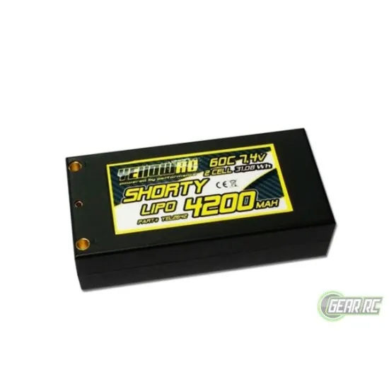 YellowRC LiPo 40C 4200mAh 7.4 Round Hardcasem deans, YEL2642T