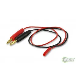 Yellow RC Charger Cable 4mm Banana Plug To JST(female), YEL6011
