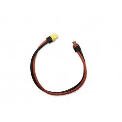 Yellow RC XT60 female to Deans Charge Cable 12awg 300mm