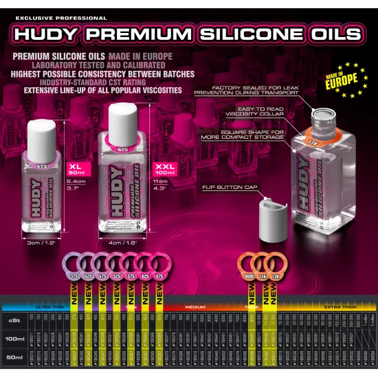 HUDY PREMIUM SILICONE OIL 375 cSt - 50ML