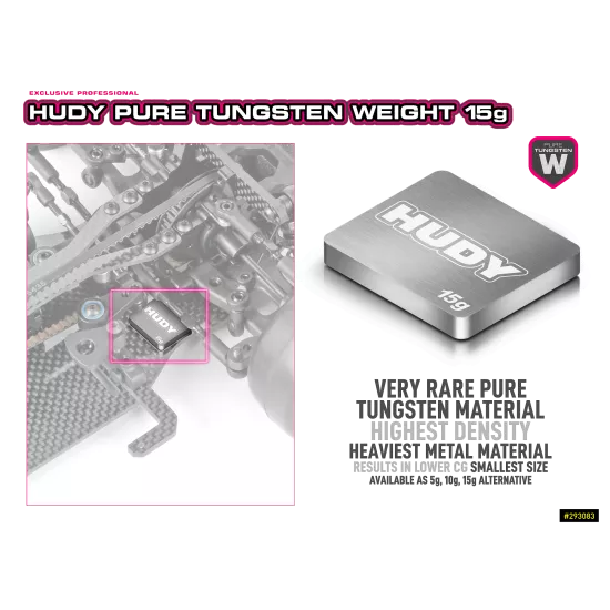 HUDY PURE TUNGSTEN WEIGHT 15g