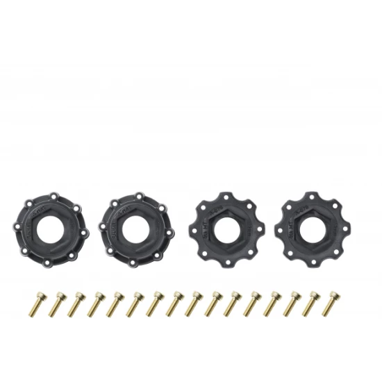 Banden en Wielen B-ROCKET 1/8 Buggy Soft MFT (Verwijderbare 17mm Hex 0 en 1/2 Offset) (2 stuks)