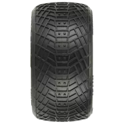 Positron 2.2" MC (Clay) Off-Road Buggy Tires Mounted on Velocity Hex Rear Yellow Wheels (2) for 1:10 Buggy Rear