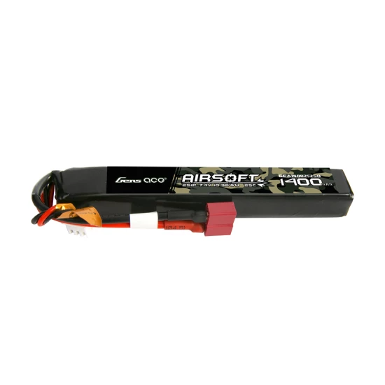 Gens Ace 25C 1400mAh 2S1P 7.4V Airsoft Gun Lipo Battery with Deans(T) Plug