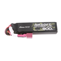 Gens Ace 800mAh 11.1V 25C 3S LiPo Battery Deans Plug