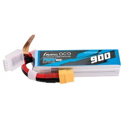 Gens Ace 900mAh 14.8V 80C 4S1P LiPo Battery XT60 Plug
