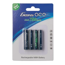 Gens Ace AAA NiMH 750mAh 1.2V Battery 4pcs for Mini Z