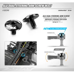 ALU DUAL SERVO SAVER SCREW M3x7 - SWISS 7075 T6 (2)