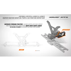 Xt2 Graphite Gear Box Height Adjustment Plate