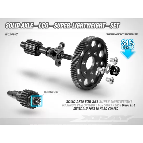 Solid Axle - Lcg - Lightweight - Set
