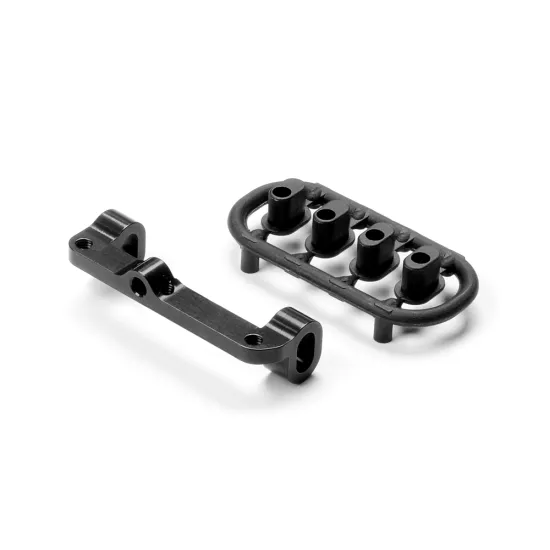 ALU UPPER ARM HOLDER -  RIGHT - BLACK - SWISS 7075 T6 - SET