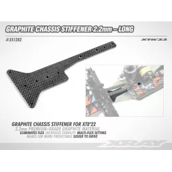 XT8'22 GRAPHITE CHASSIS STIFFENER - LONG
