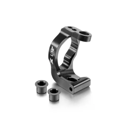 ALU CASTER BLOCK 18° LEFT - SWISS 7075 T6