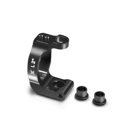 Alu Caster Block 2Ø Left - Swiss 7075 T6