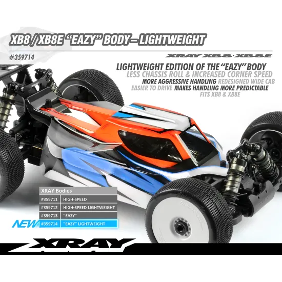 Xray Xb8 / Xb8E Eazy Body - Lightweight