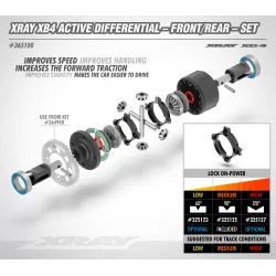 XRAY XB4 ACTIVE DIFFERENTIAL - FRONT/REAR - SET