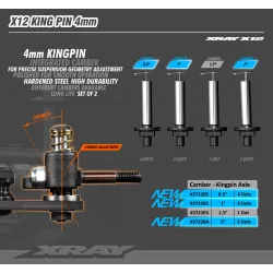 X12 KING PIN 4MM - 0.5° (2)