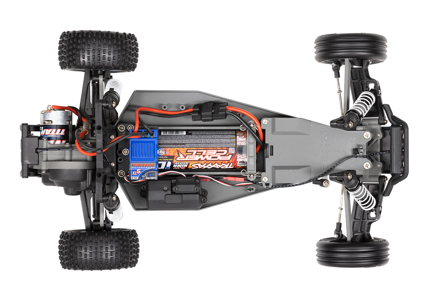 Traxxas Bandit XL5 incl LED verlichting, batterij en 12v lader (rood zwart)
