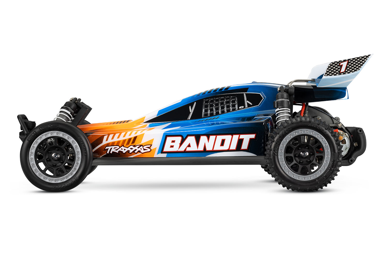 Traxxas Bandit XL5 incl LED verlichting, batterij en 12v lader (oranje)