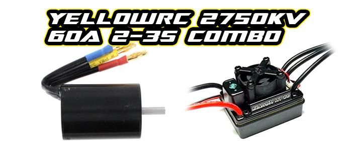Splash Resistant Brushless esc W/T plug & Brushless Motor (TYPE 540, SIZE 3650 ,KV 2750) COMBO