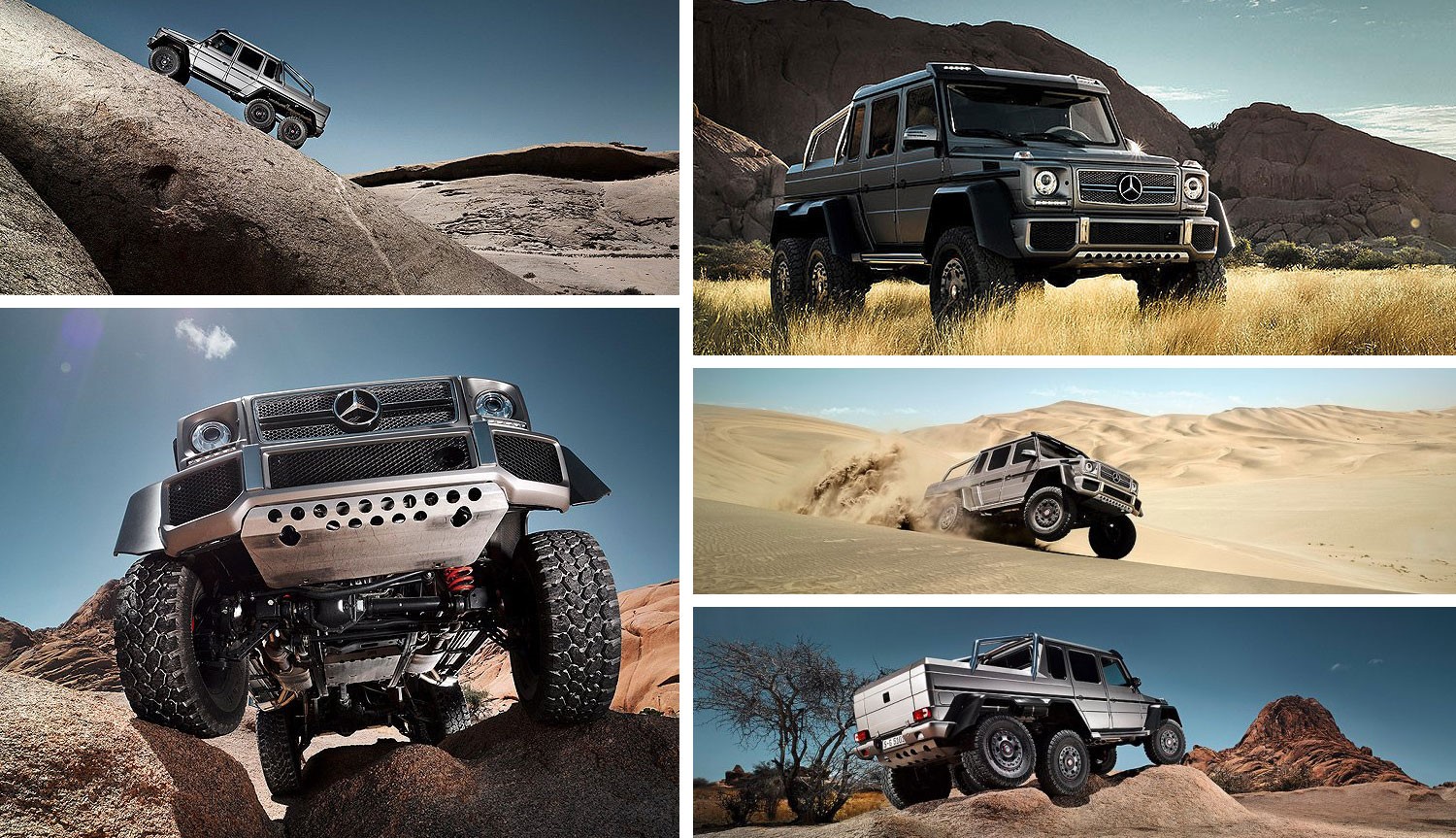 Mercedes-Benz G 63 AMG 6x6 collage